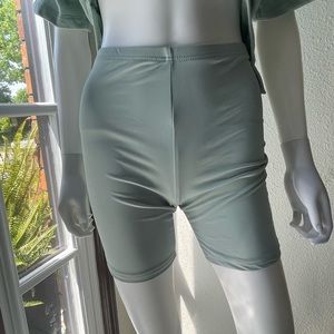 SHEIN mint bike shorts